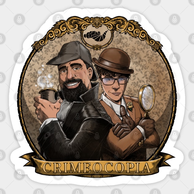 Holmes Watson Full Color Sticker by CrimeOcopia